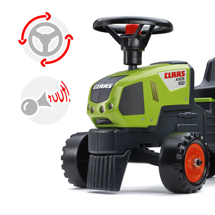 Baby Lauftraktor Claas mit Anhänger - Traptrecker