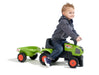 Baby Lauftraktor Claas mit Anhänger - Traptrecker