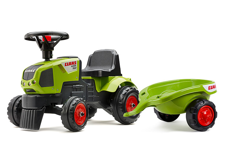 Baby Lauftraktor Claas mit Anhänger - Traptrecker
