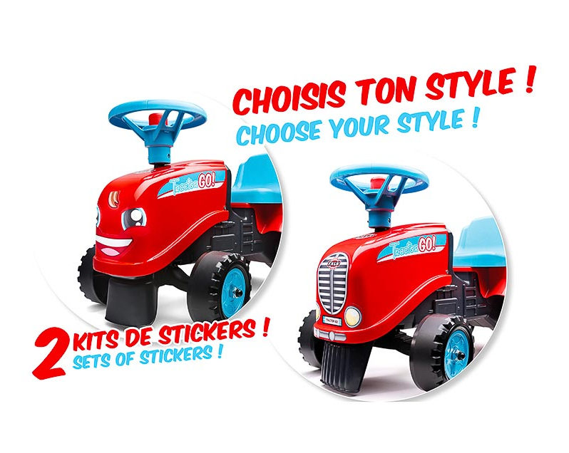 Lauftraktor GO! mit Anhänger - Traptrecker