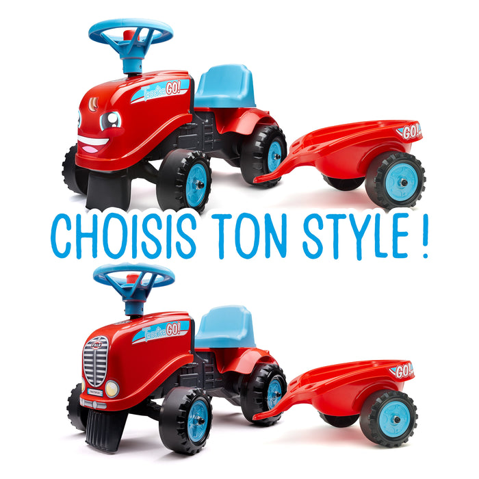 Lauftraktor GO! mit Anhänger - Traptrecker