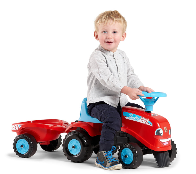 Lauftraktor GO! mit Anhänger - Traptrecker