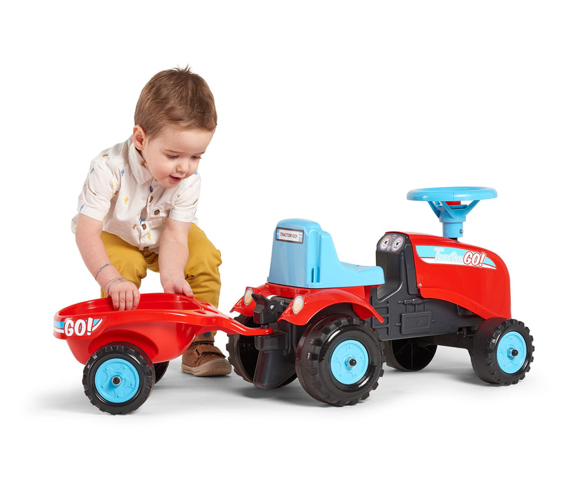 Lauftraktor GO! mit Anhänger - Traptrecker