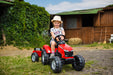 Falk Trettraktor Massey Ferguson S8740 rot mit Anhänger - Traptrecker