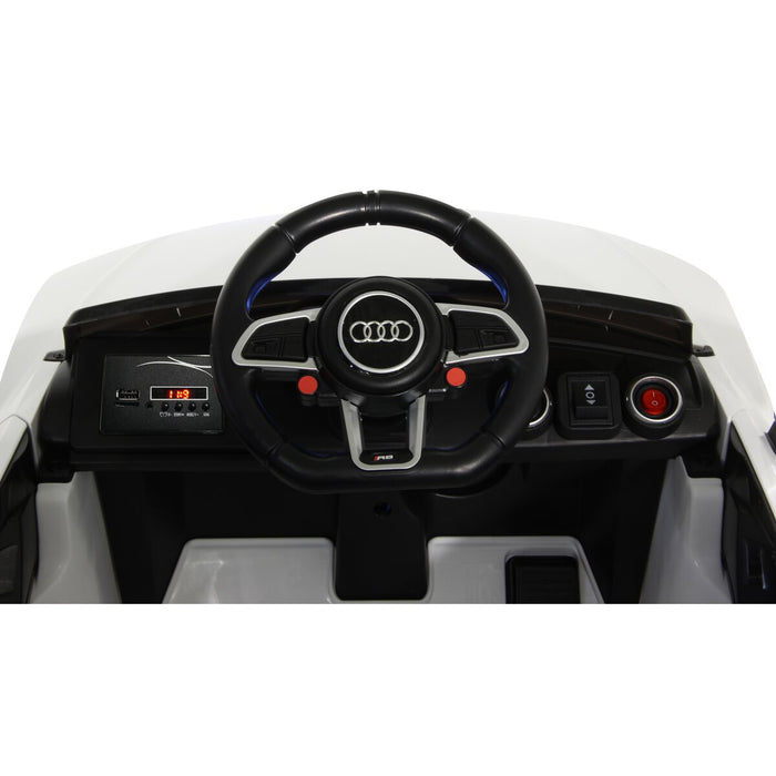 Ride-on Audi R8 Spyder V10 performance quattro weiß 2,4GHz 12V