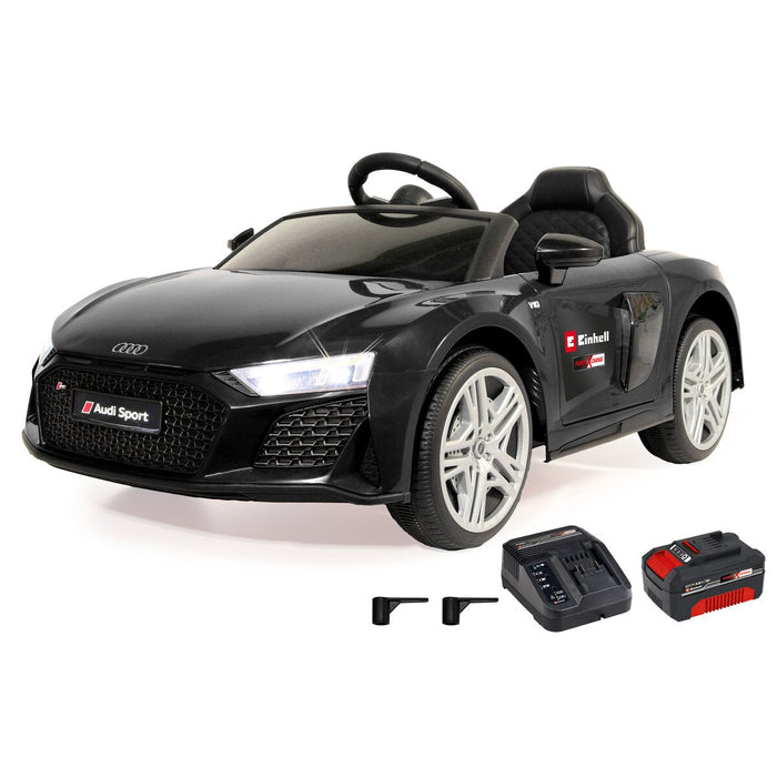 Ride-on Audi R8 Spyder 18V schwarz Einhell Power X-Change inkl. Starter Set - Traptreckerde