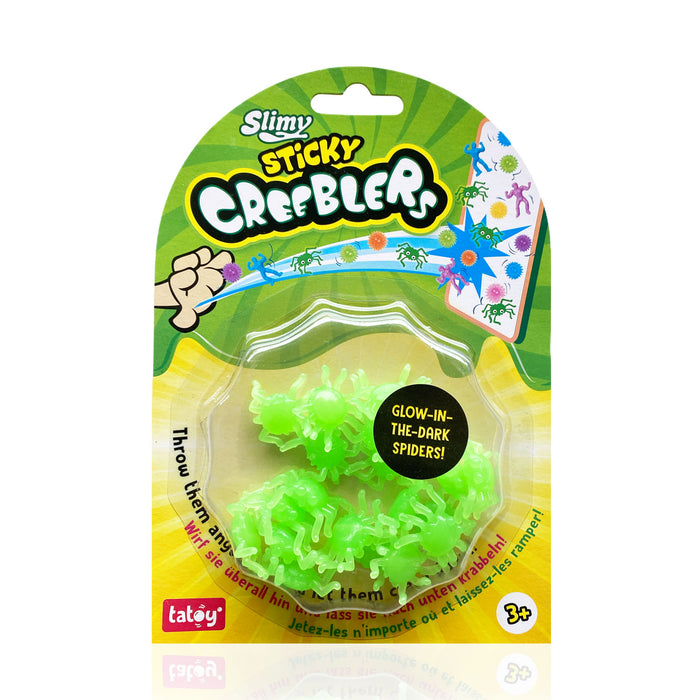 SLIMY Sticky GID Spider Creeblers - Kindergeburtstag 10-fach Pack