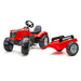Falk Trettraktor Massey Ferguson S8740 rot mit Anhänger - Traptrecker