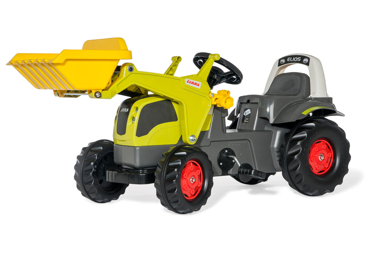 Rolly Toys pedal tractor rollyKid Claas Elios 230 with front loader —  Traptrecker