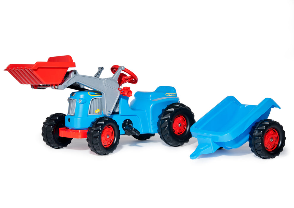 Rolly Toys KiddyClassic mit Anhänger und Lader in blau - Traptreckerde
